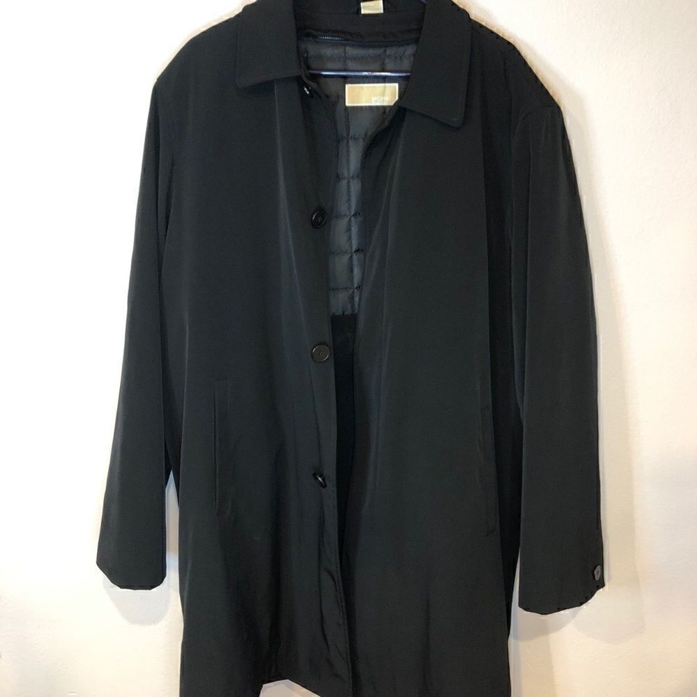 Michael Kors men’s large trench coat zip out liner
